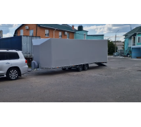 Двухосний причіп з високим каркасом 8000*2100*2000 СДК 100132
